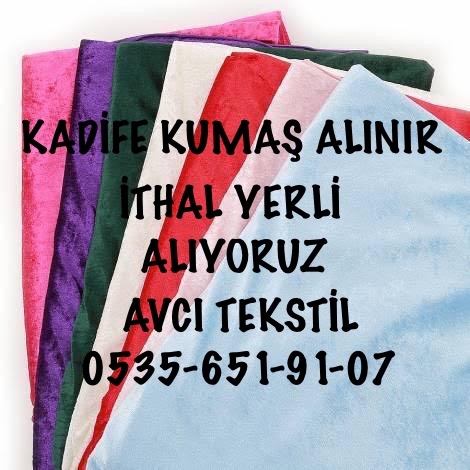  Kadife kumaş alan 